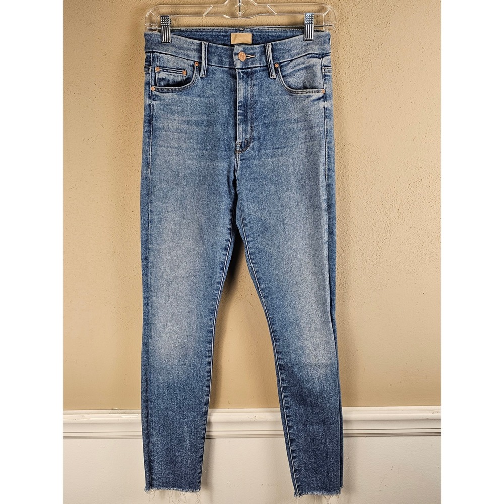 Mother Womens Hey Sun High Waisted Looker Ankle Fray Jeans 26